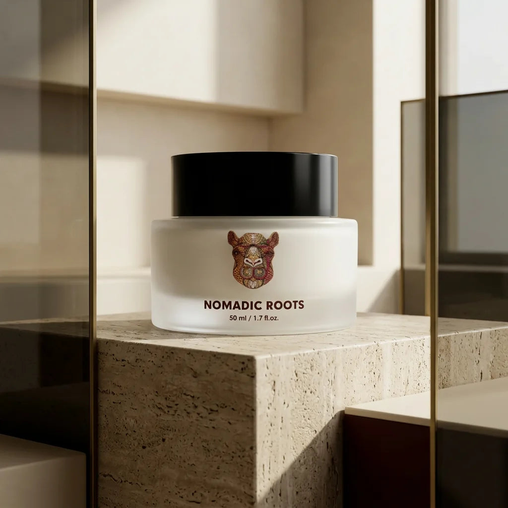 The Revival Cream on a stone plinth